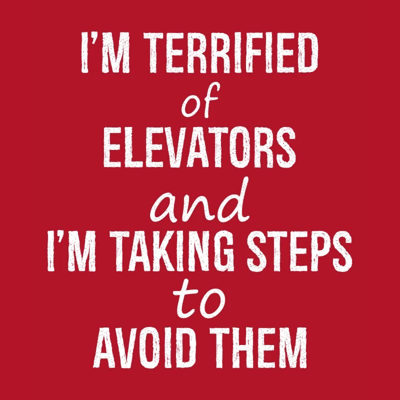 I'm terrified of elevators and I'm talking steps