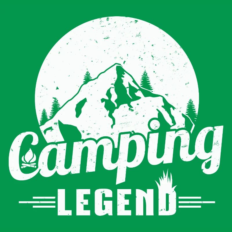 Mountain Camping Legend Design