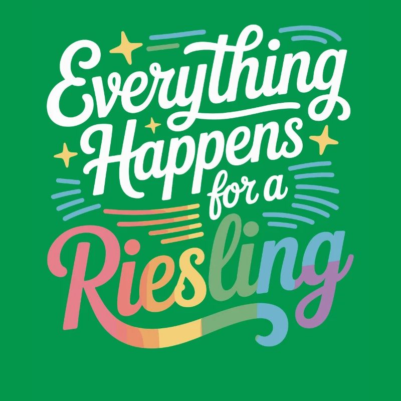 Wine Wine Drinker Everything Happens For A Riesling