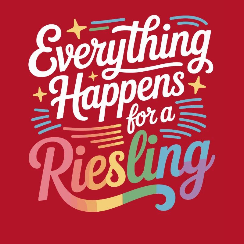 Wein Weintrinker Everything Happens For A Riesling
