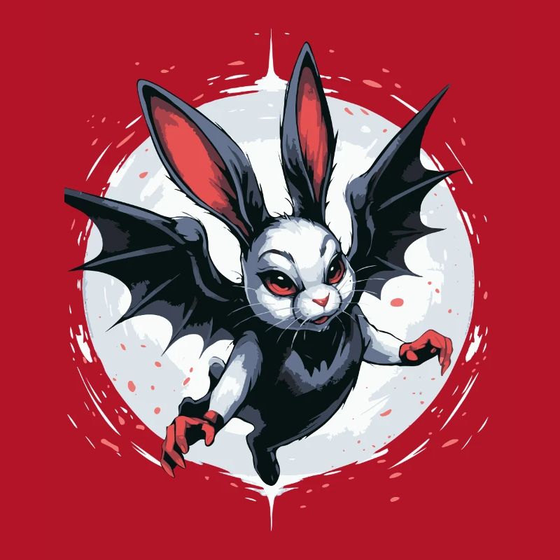 Lapin Noir Vampire Crête Vampire Vampire