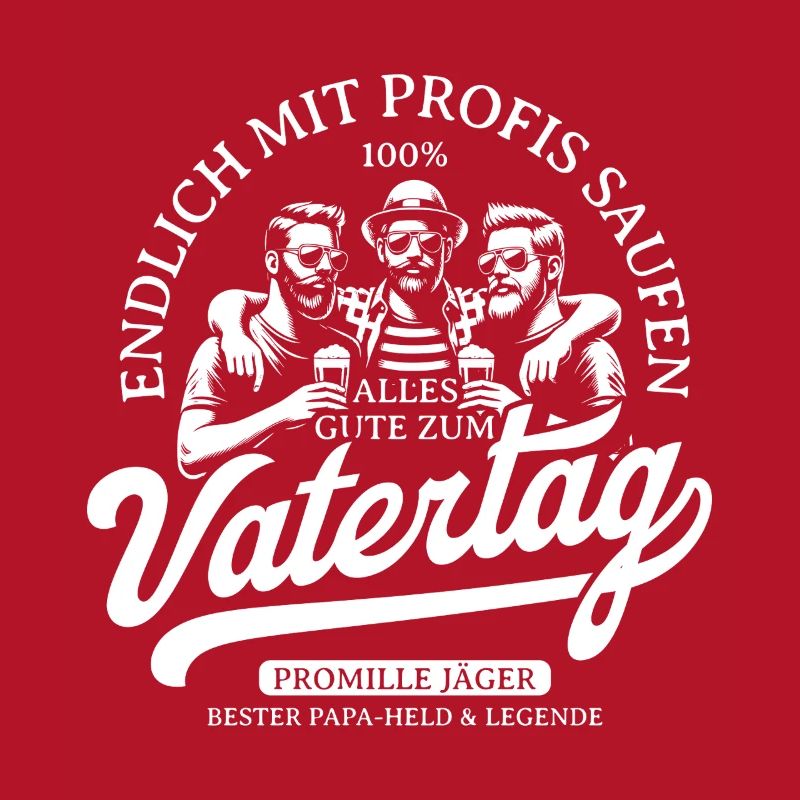 Vatertag Logo mit Bierhelden