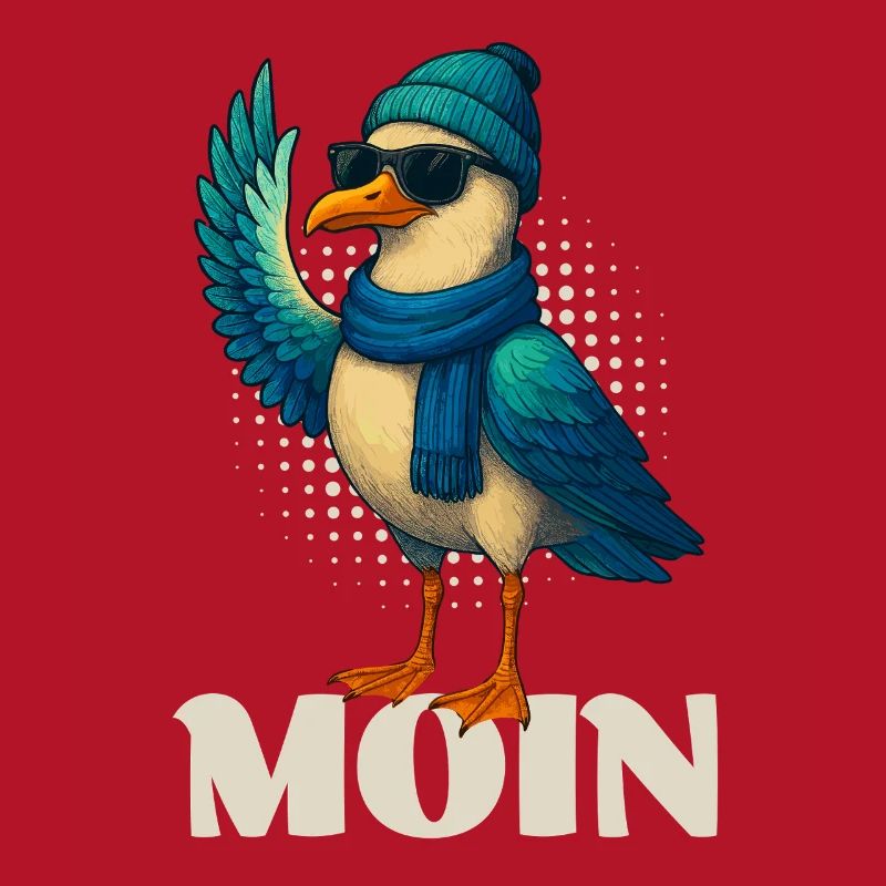 Coole Möwe - Moin
