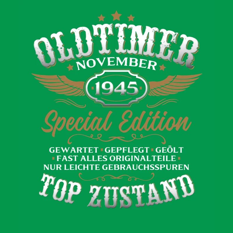80. Geburtstag Geschenk Oldtimer November 1945