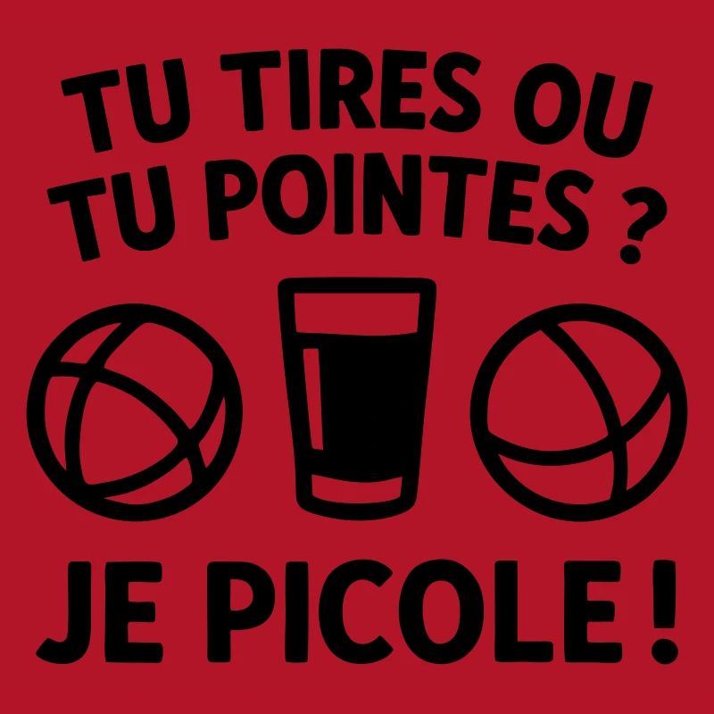 Du schießt oder du zeigst, ich trinke Humor-Petanque