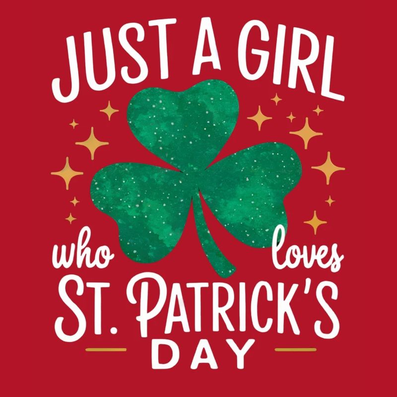 Nur ein Mädchen liebt St. Patrick's Day