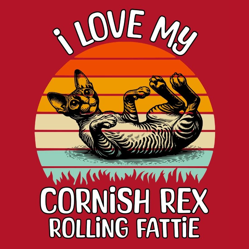 Funny Cornish Rex Cat