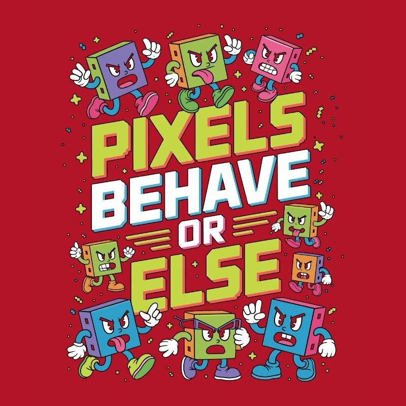Les pixels du designer d’impression se comportent correctement, sinon le design visuel