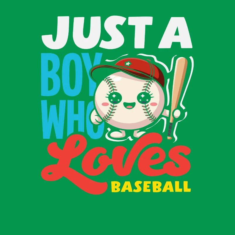 Nur ein Junge der Baseball liebt Kind