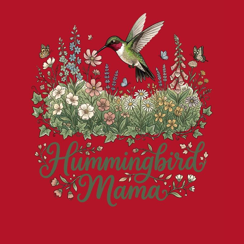 Ruby Throated Hummingbird Mama Mom