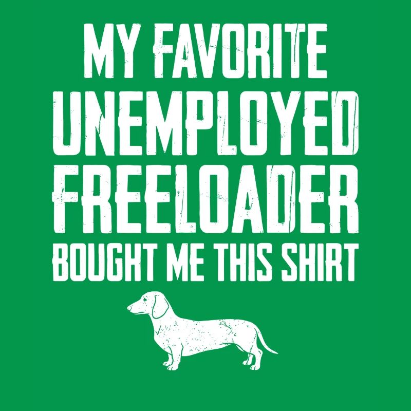 Funny Dachshund Freeloader