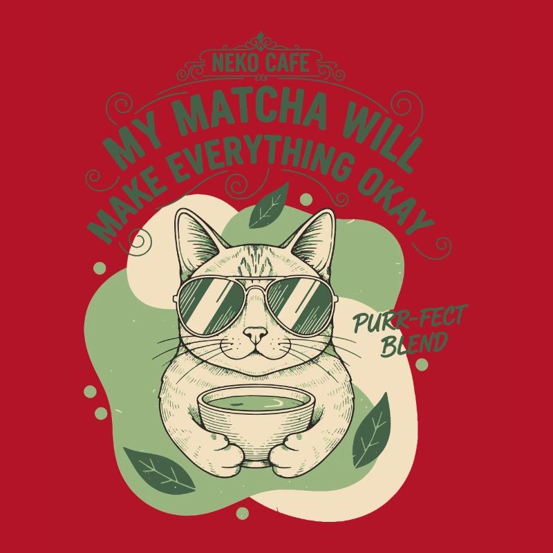 Mein Matcha wird alles gut machen, Neko Café