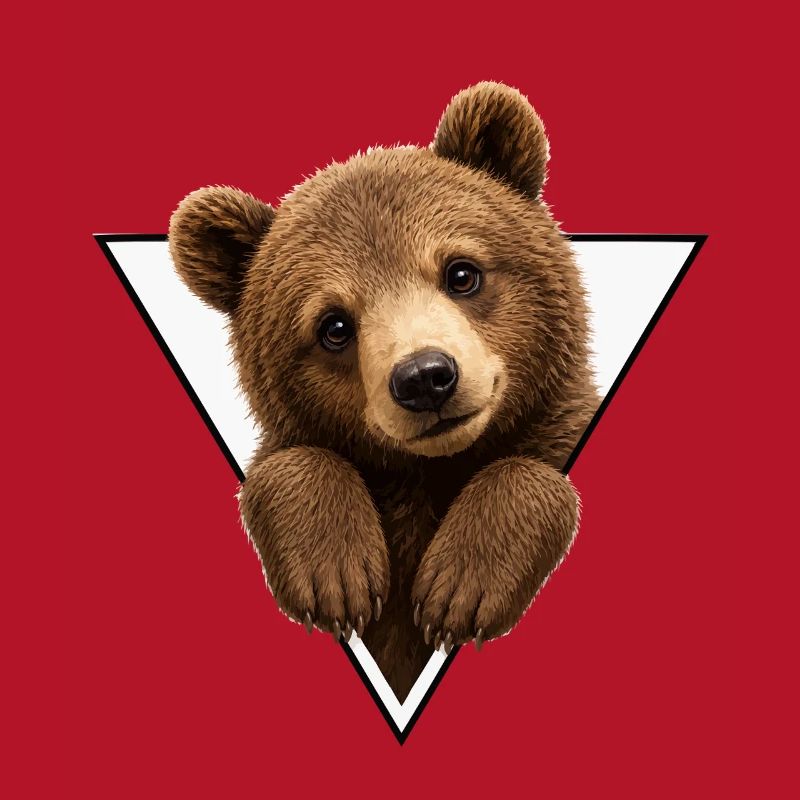 Ourson en triangle