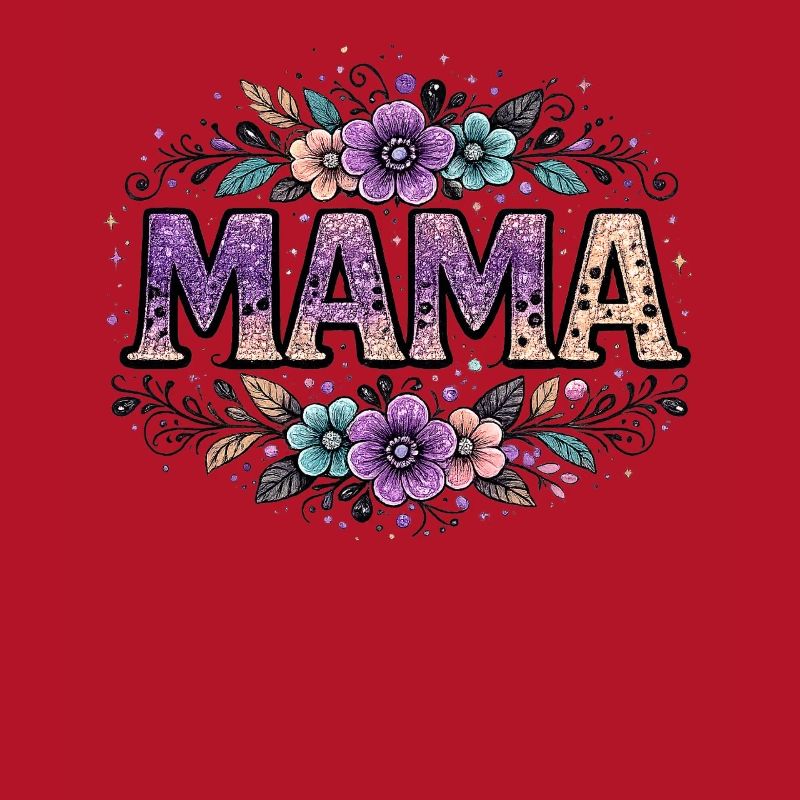 Mama-Geschenk: Retro-Mama-Visualisierung