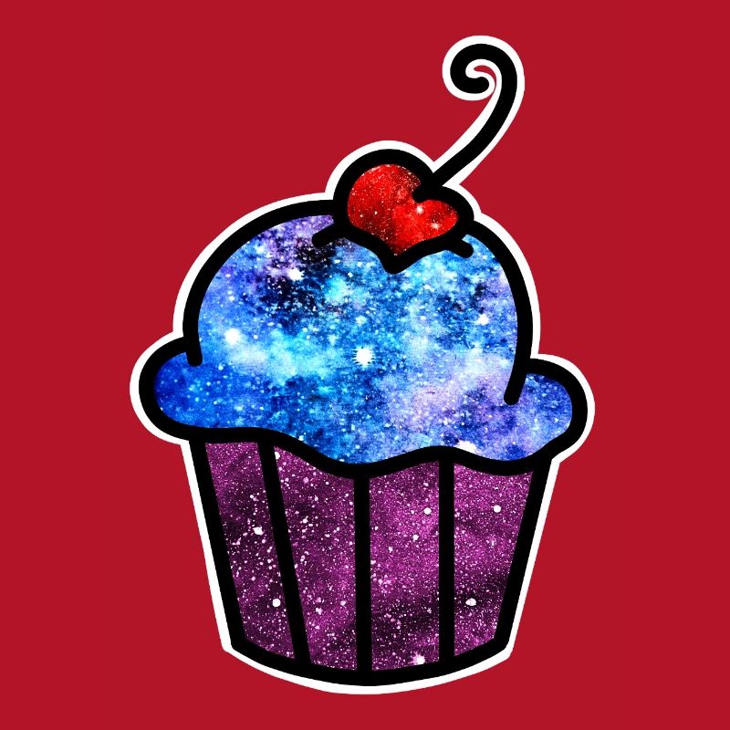 Kosmischer Cupcake