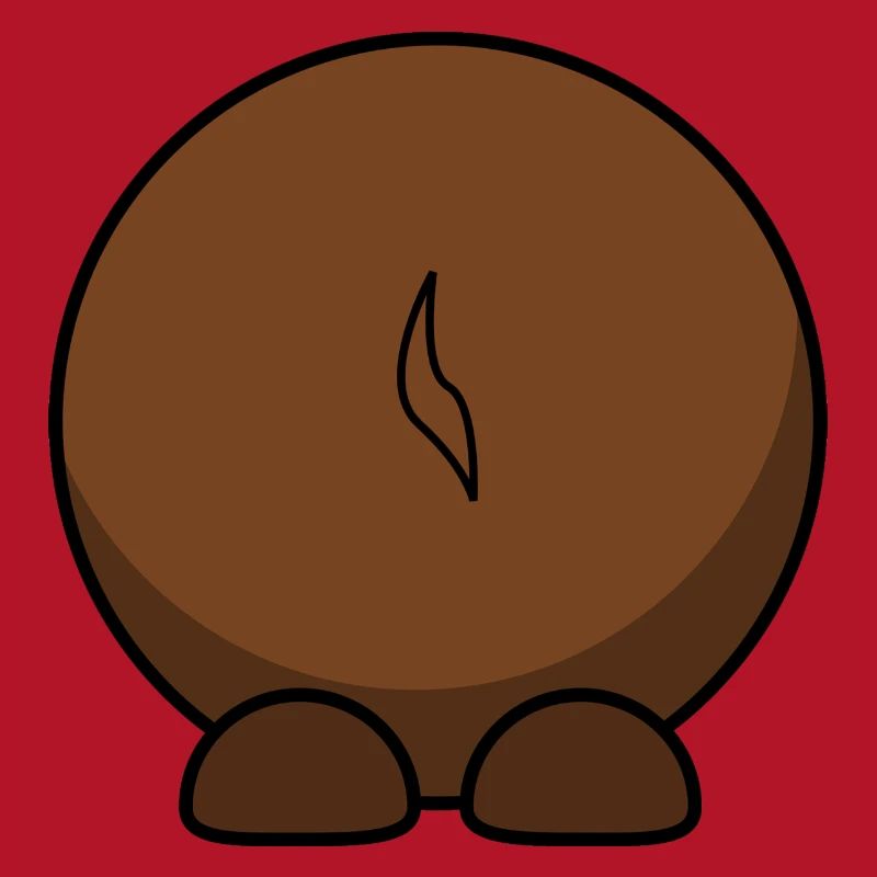 Wildebeest from behind. gift idea