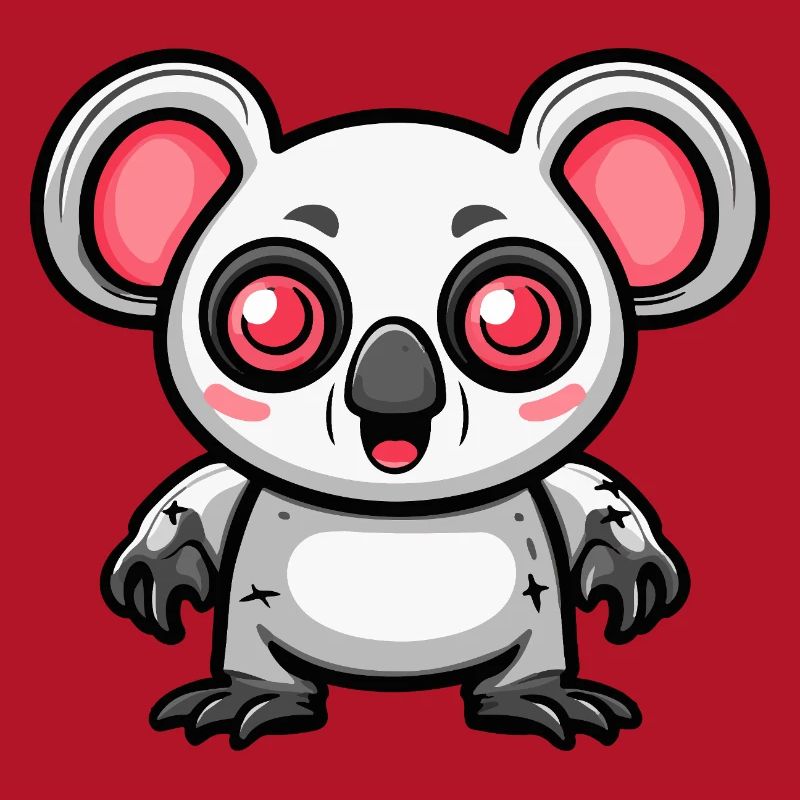 Koala Halloween Comic Funny