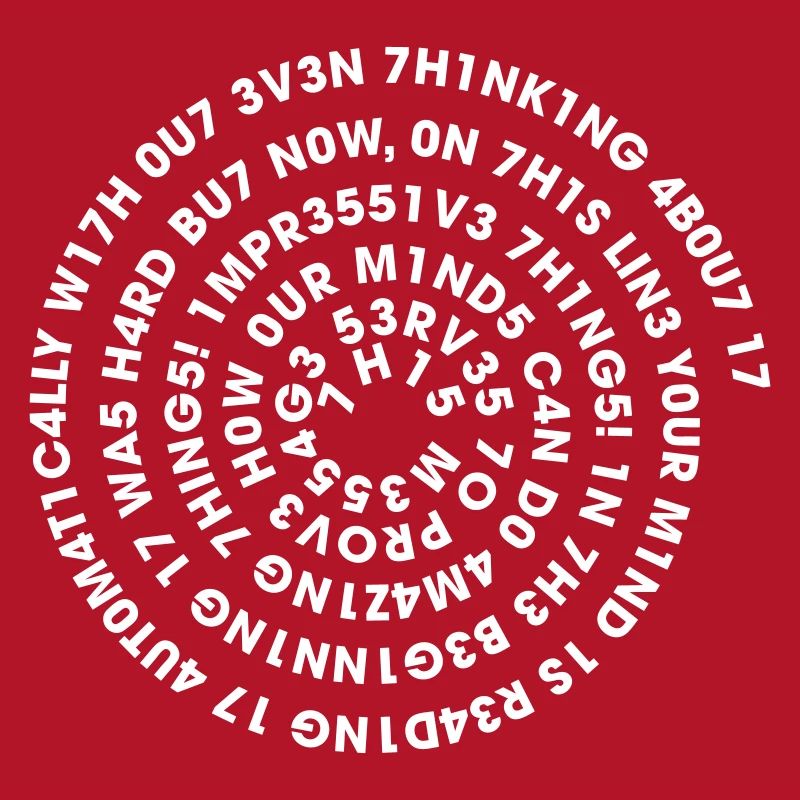 Leetspeak Spirale – Nerd Code 1337 Geek Design