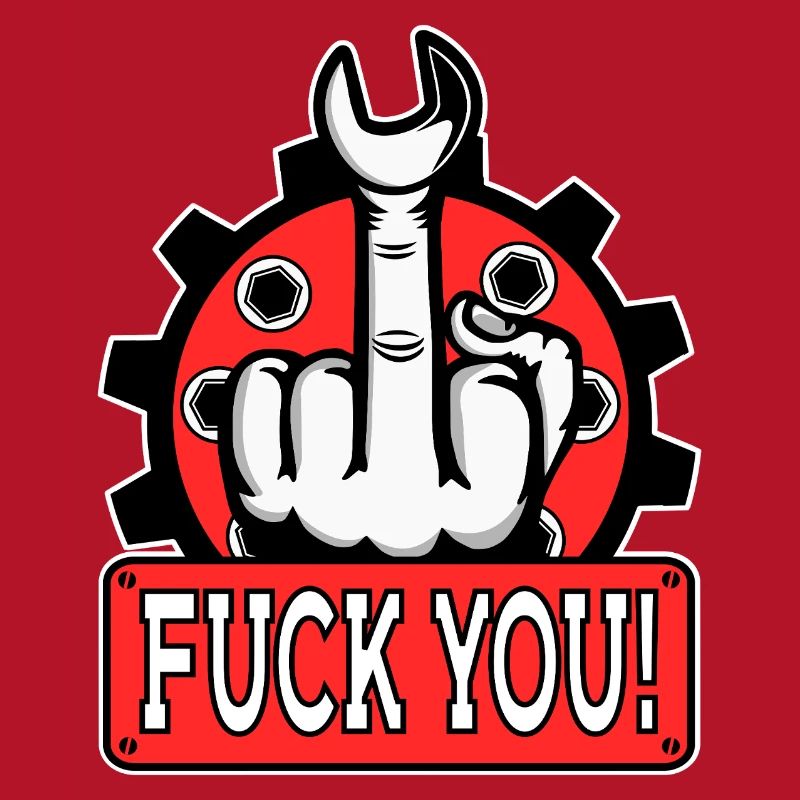 Provocative middle finger statement