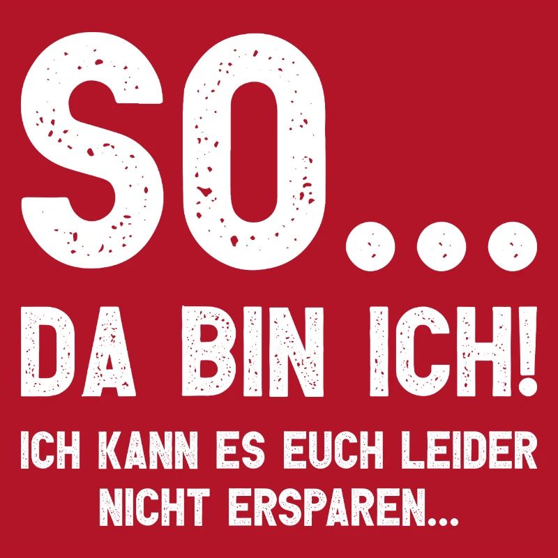 Da bin ich! Ich kann es Euch leider nicht ersparen