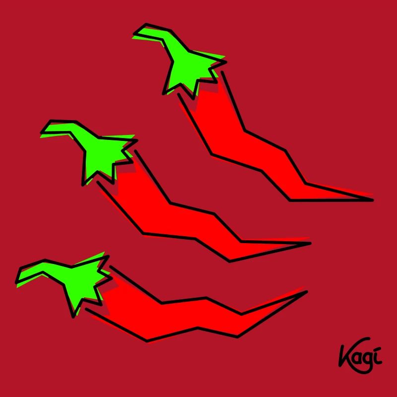 three pepperonis