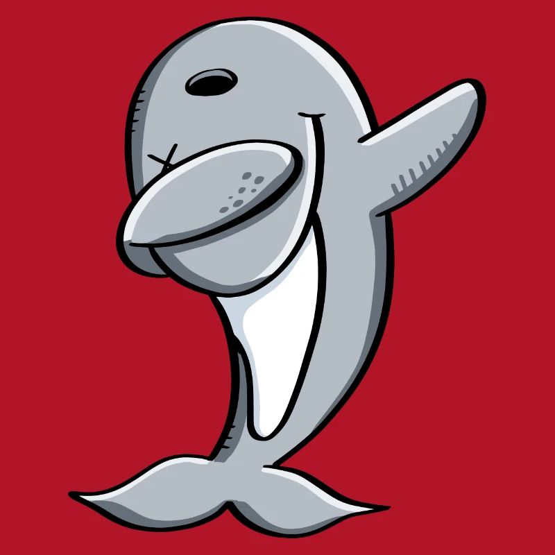Delfin makes Dab Dance - Dabbing - Dolphin - Comic