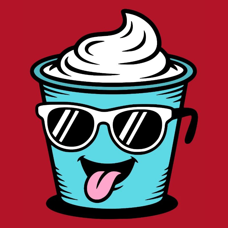 Becher Crème Frech Joghurt Rahm Sahne Eis Pudding