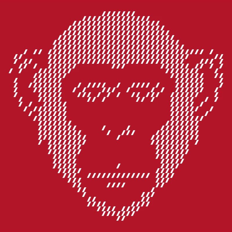 Pixel Monkey Halbton-Kunst