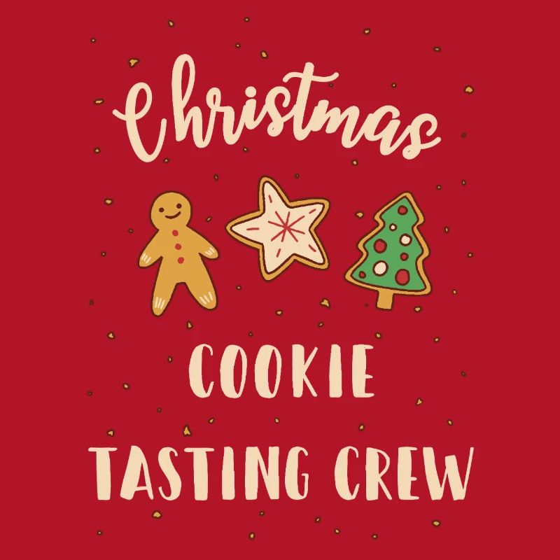Équipe de dégustation de biscuits de Noël