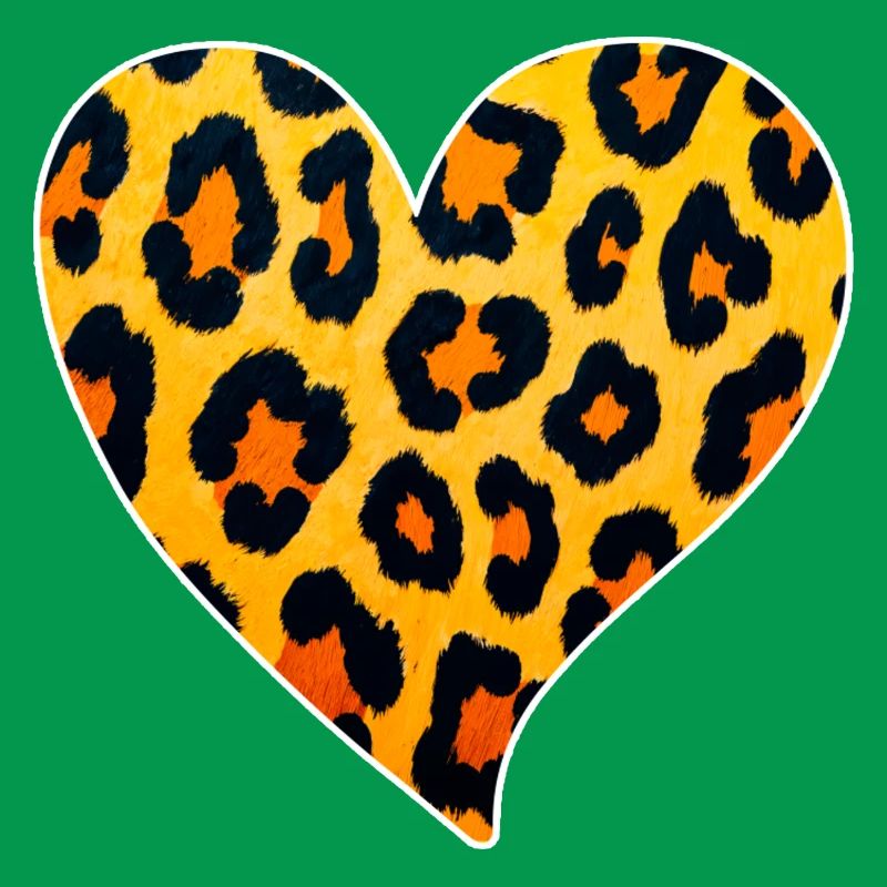Leopard Heart Pattern: Wild Temperament