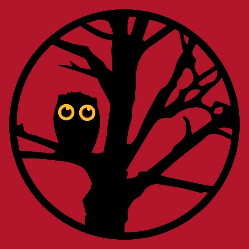 An owl sitting on a tree