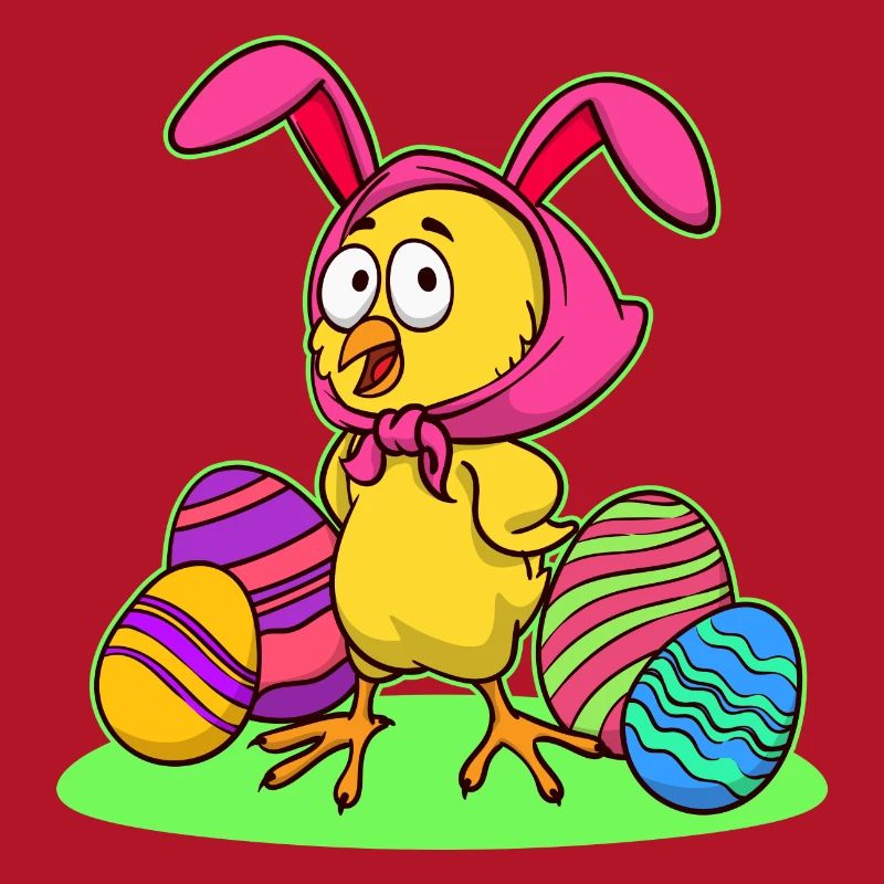 Easter chick chick easter happy easter eggs