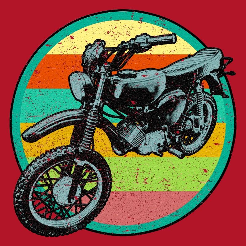 Patch de relief rétro pour cyclomoteur 3D look usé
