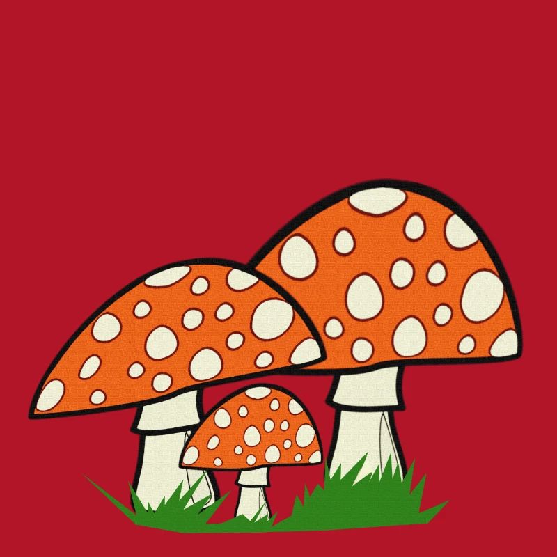 nature graphics, toadstools, great forest motifs
