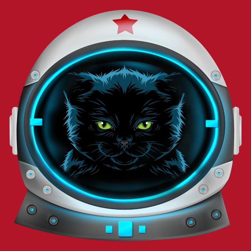 astronaute chat de l’espace en colère