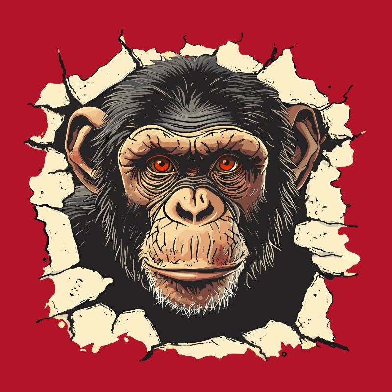 monkey, monkey head, chimpanzee, monkey