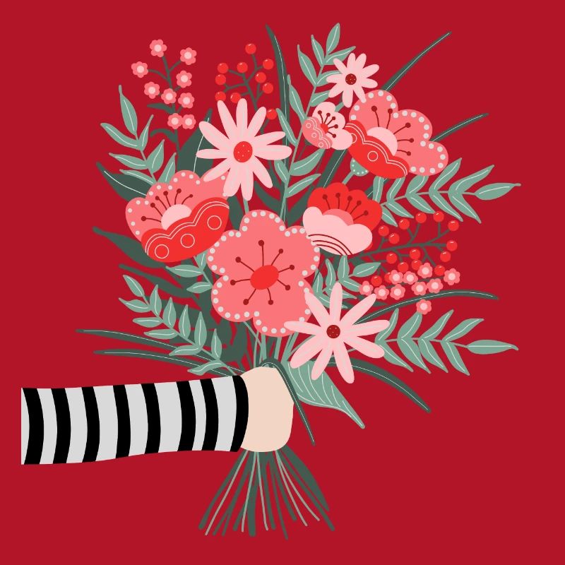 Dites simplement merci - une chère salutation aux fleurs