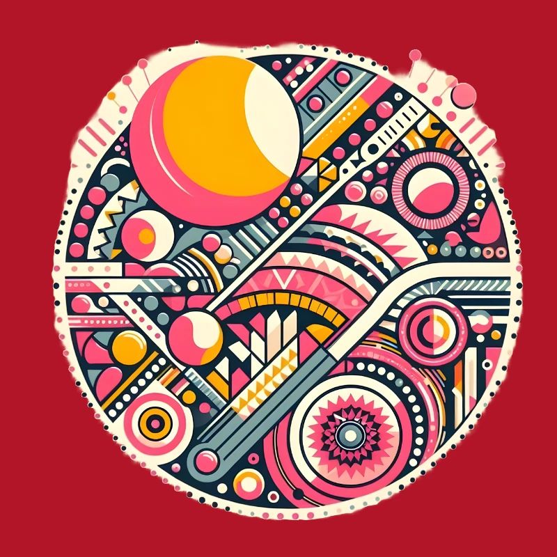 Neon Geometry — Orbit Bloom