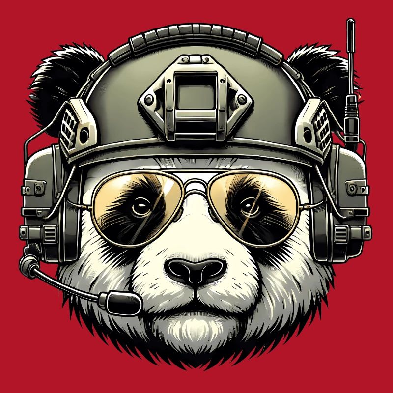 Panda Military Army Design