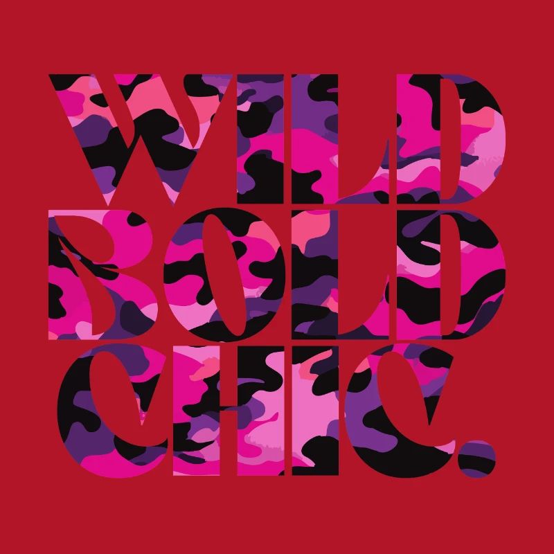 Wild Bold Chic Camo Pattern Design