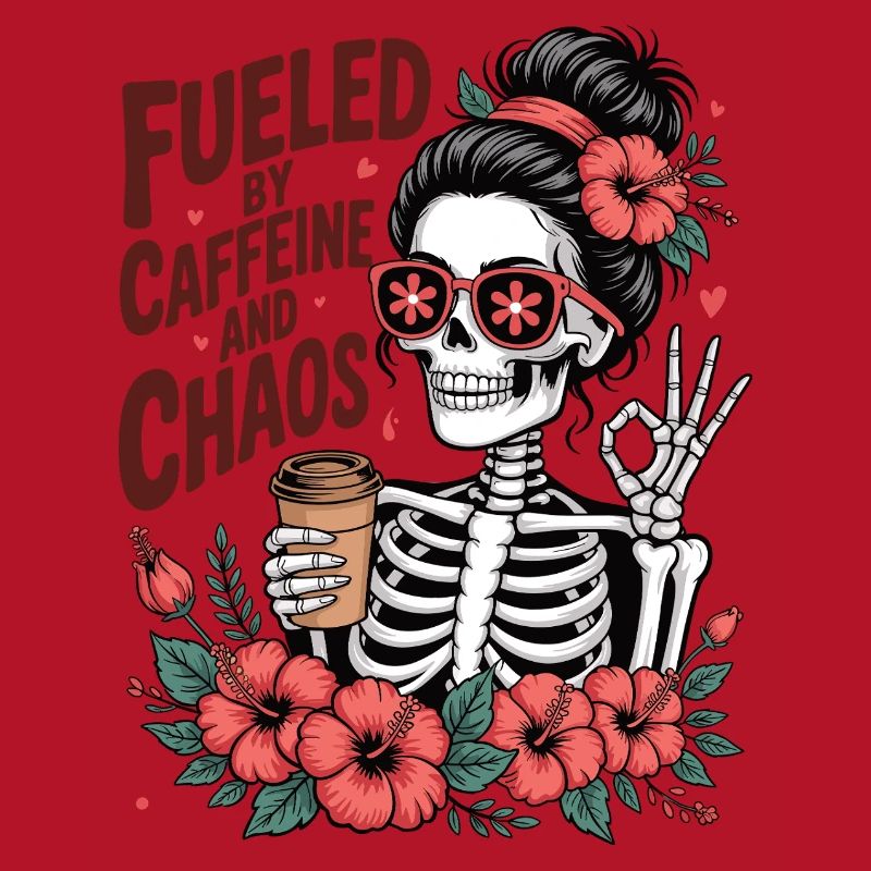 Mutter Koffein Mutter Skelett Kaffee