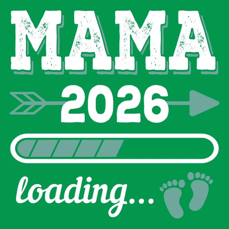 Mama 2026 Loading Werdender Mutter Geschenkidee