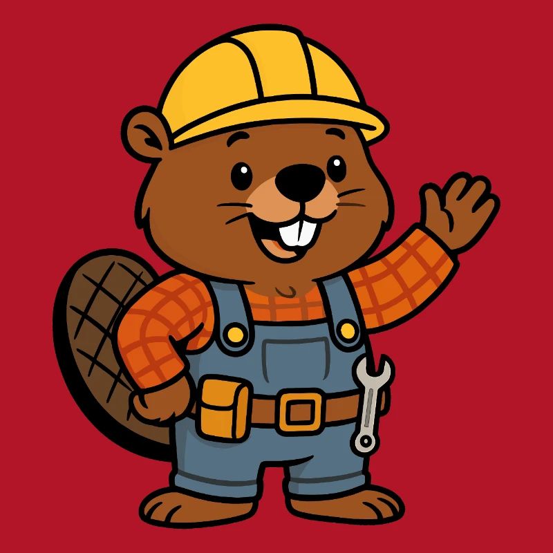 Beaver Construction Worker Bob Helm Hello Planbuilder