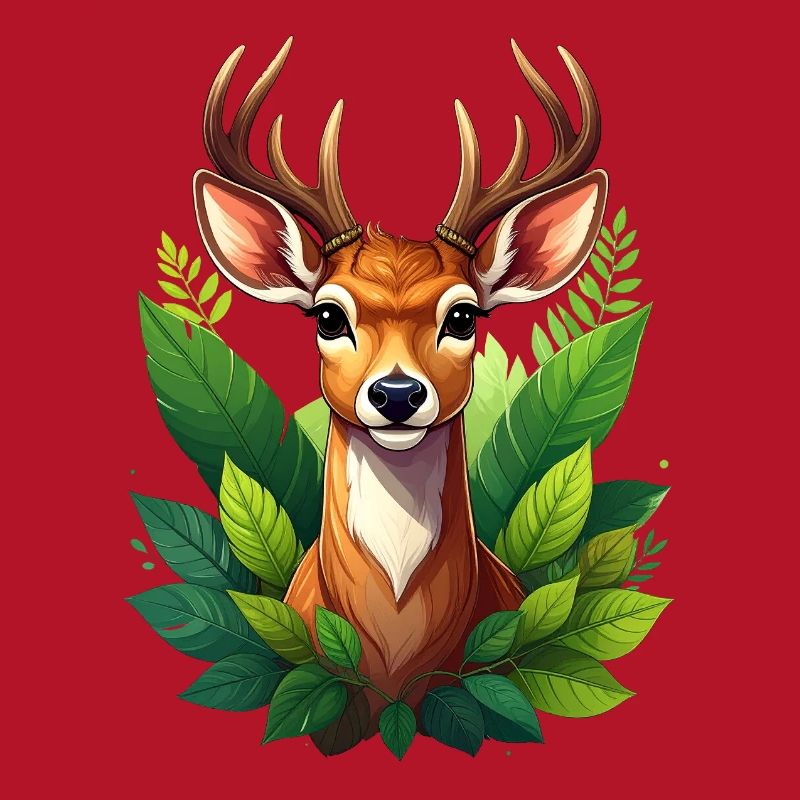 Ein Reh oder Hirsch im Wald