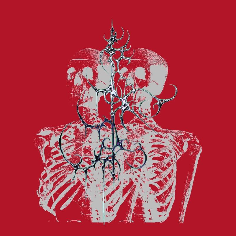 Conception esthétique de glitch skeleton melt