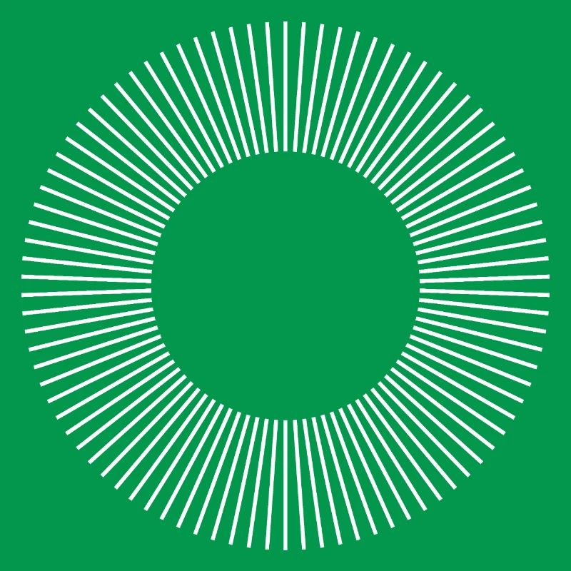 Geometric Sunburst Ring Pattern