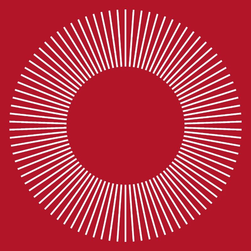 Geometric Sunburst Ring Pattern