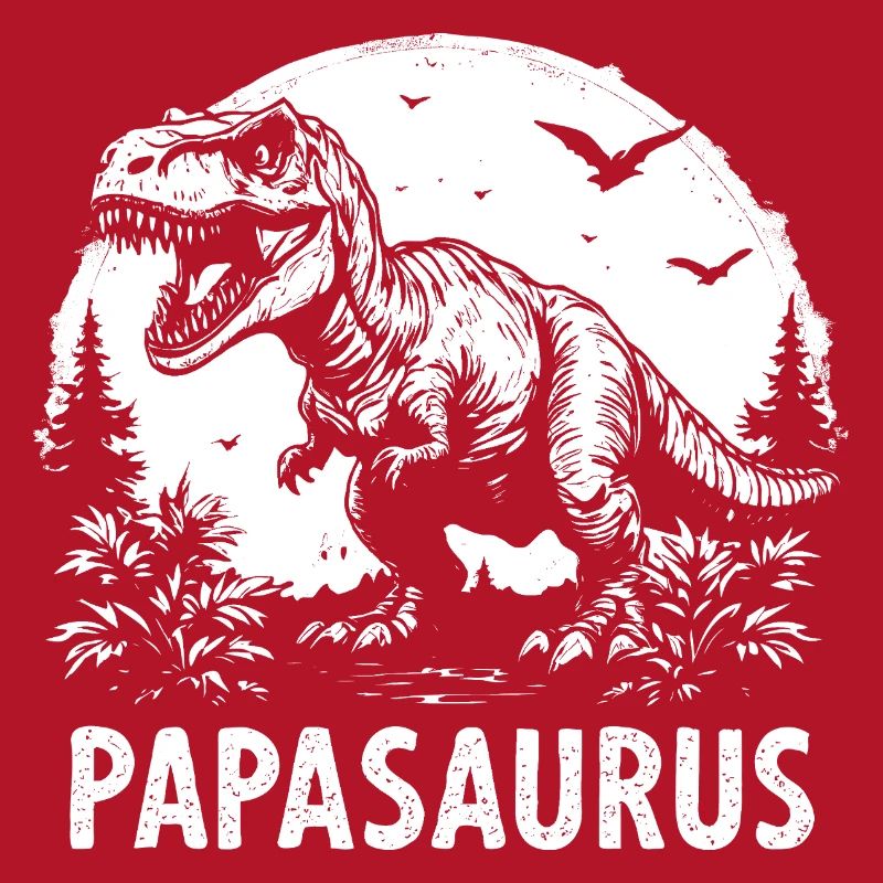 Papasaurus Starker Papa GeschenkT-Rex Vater cool