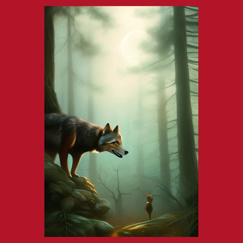 Wolf in the forest