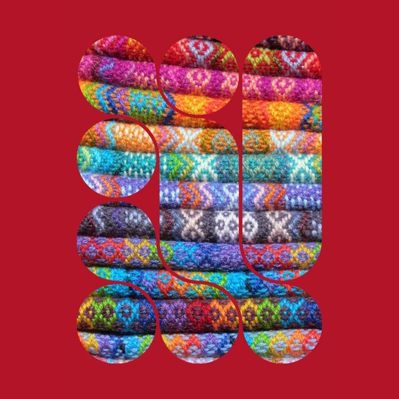 Bright Knitted Patchwork